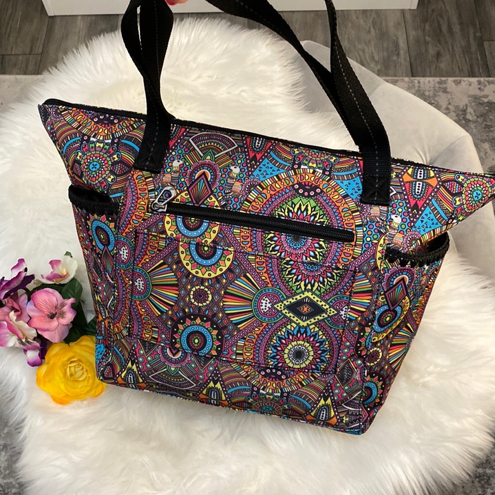 NEW! The Sak Rainbow Wanderlust Sakroots Tacoma Large Travel Weekender Tote - Picture 4 of 15